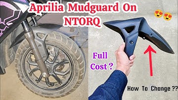 tvs ntorq front mudguard upgrade | ntorq modification | #ntorq