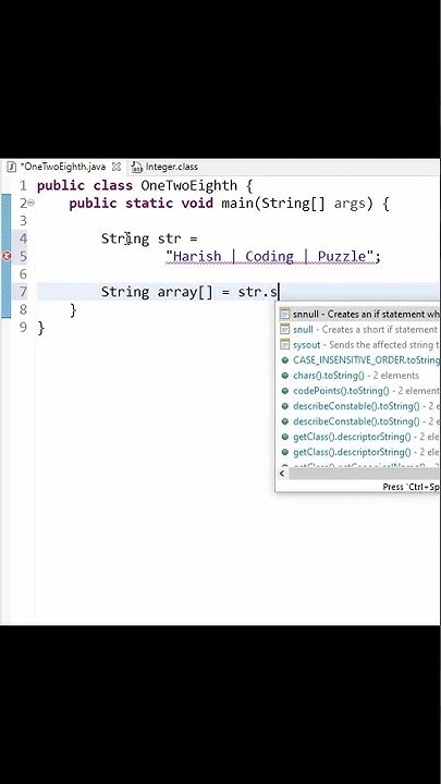 SPLIT a string using symbols - Java Program. - YouTube