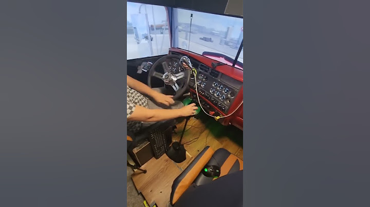 American truck simulator #Steeringwheel pc setup #shorts