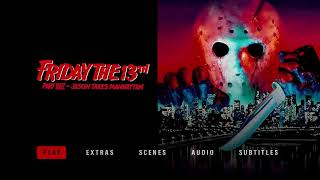 Shout Factory's Blu-ray menus for every Friday the 13th movie (Movies 1-10)