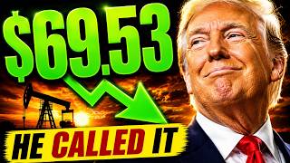 TRUMP PREDICTED THIS... Oil Just Fell Below $70