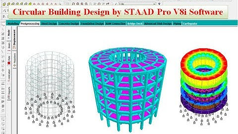 Circular Building Design by STAAD Pro V8i Software