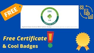 Free Certification from IBM and Badges || Free Applied Data Science Course