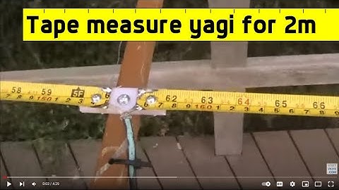 Testing a tape measure yagi antenna for 2 metres