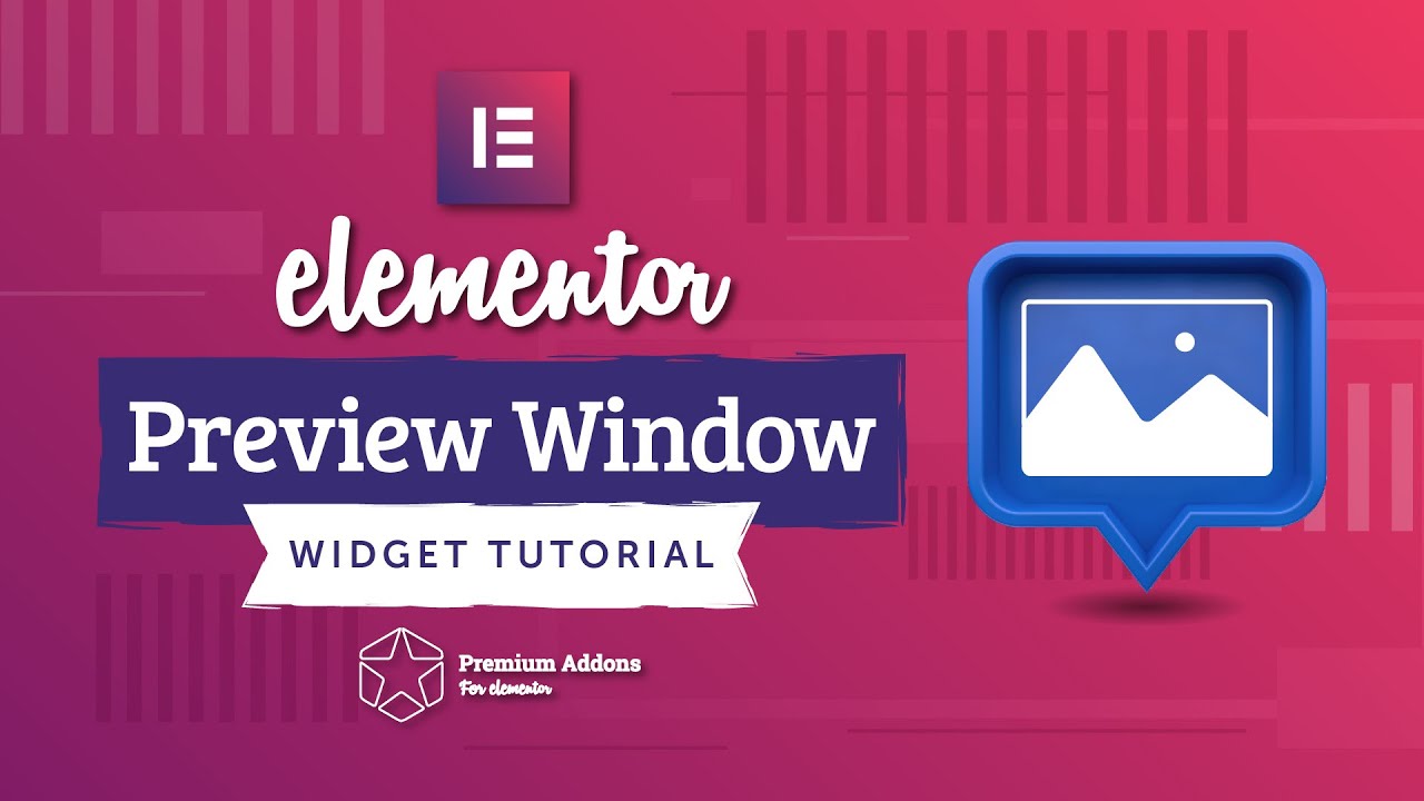 Elementor ImagePreview Window Widget Tutorial - YouTube