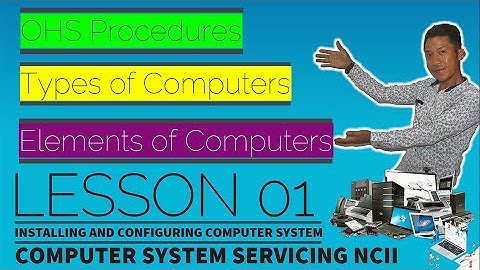 Core Competency 1 - Computer Components/OHS Policies and Parts of the System Unit