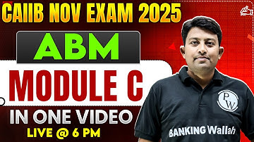 CAIIB ABM Exam Nov 2025 | CAIIB ABM Module C Marathon | ABM CAIIB Marathon | by Arvind Sir