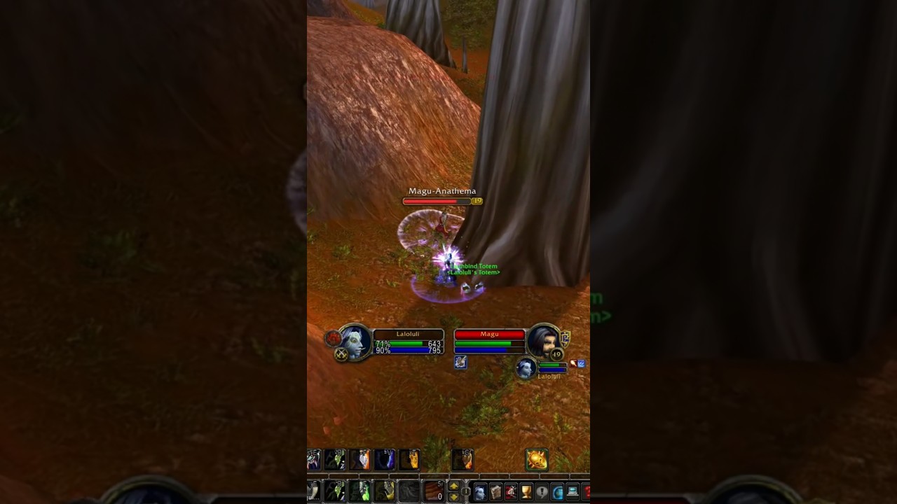 WoW Classic Era restoration shaman twink pvp #64 - mage(19) - big damage at the end!😭😭