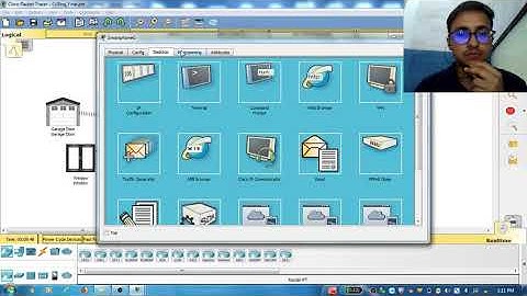 Mini project using Cisco packet tracer( Smoke detection with fire prevention)