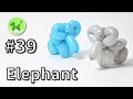 Elephant - Balloon Animals for Beginners #39 / バルーンアートの基本 #39 (ゾウ)