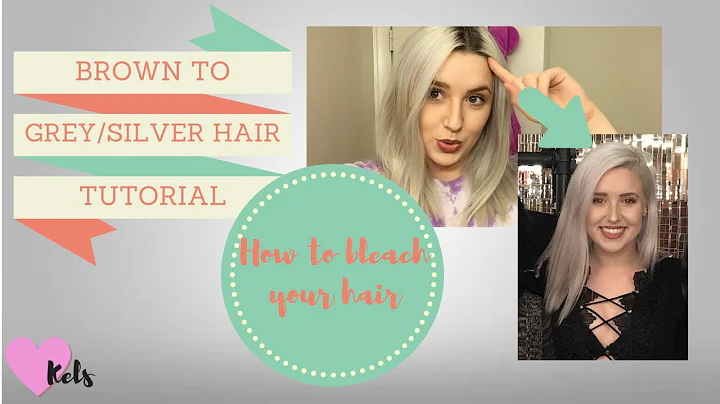 HOW TO: Bleach your hair to get GREY/SILVER hair / BROWN TO SILVER