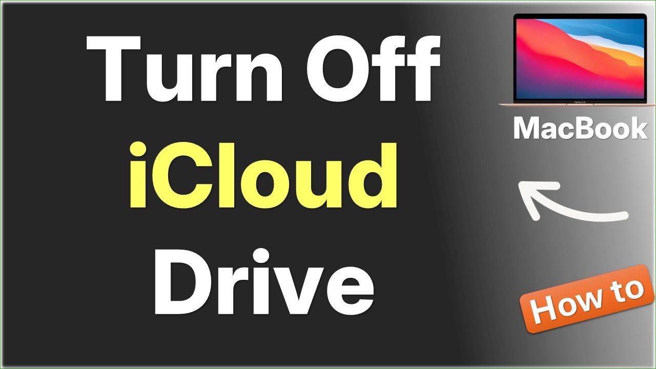 How to Turn Off iCloud Drive in Macbook - YouTube
