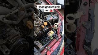 How to test engine head gasket🚘#mechanic #automobile #car #foryoupage#auto#enginehealth #follow#cars