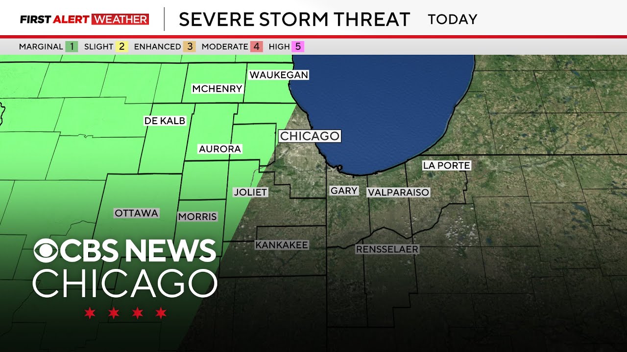 Severe storms possible in Chicago area Tuesday and Wednesday - YouTube