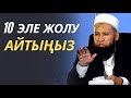 10 ЭЛЕ ЖОЛУ АЙТЫҢЫЗ