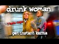 When Drunk Woman Gets Instant Karma Caught On Camera 🔥🔥 Police Bodycam
