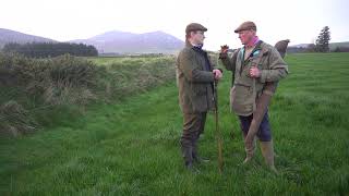 The GWCT's Lee Oliver interviews Gareth Wyn Jones during a shoot day in Wales