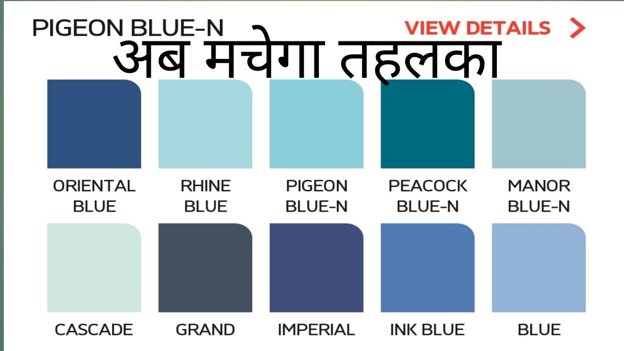 Asian Paints Colour Combinations Blue
