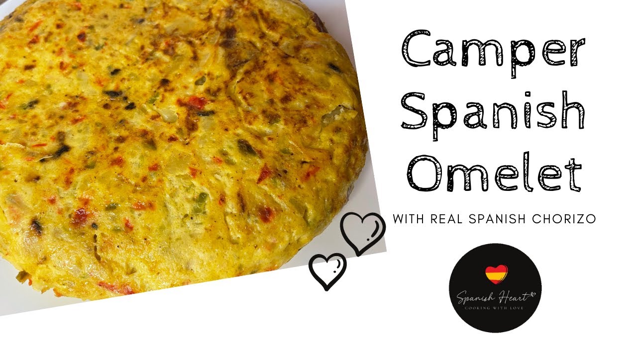 Camper Spanish Omelet With CHORIZO Very Famous In Andalucia 