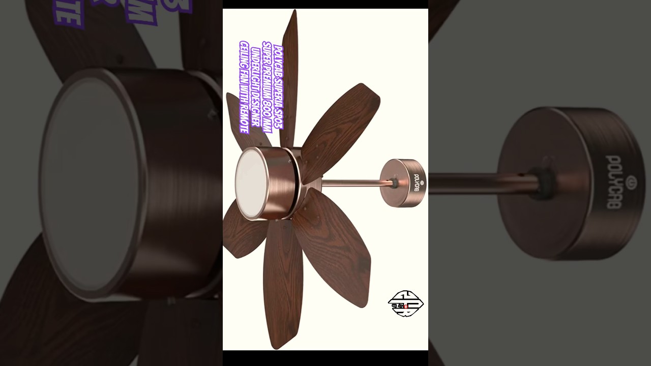 Polycab Superia SP03 Super Premium 800 mm Underlight Designer Ceiling Fan With Remote