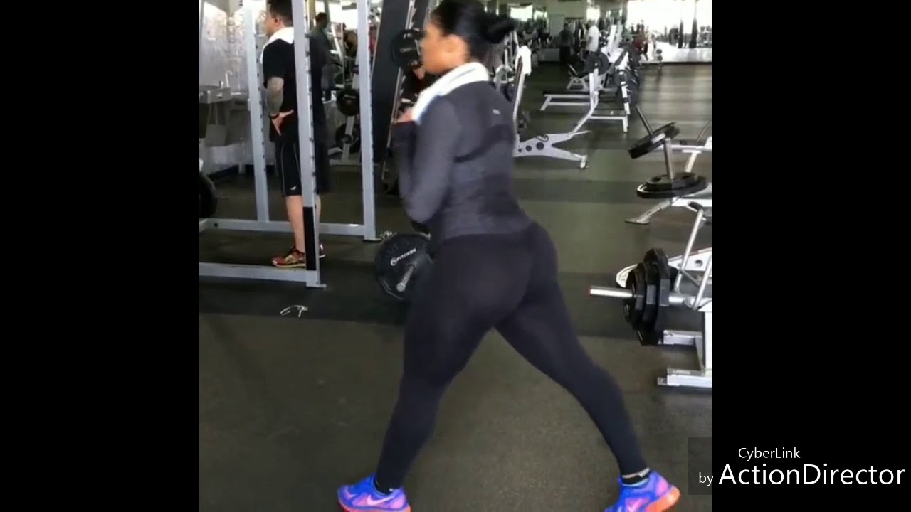 Maliah Michel Gym Workout - YouTube