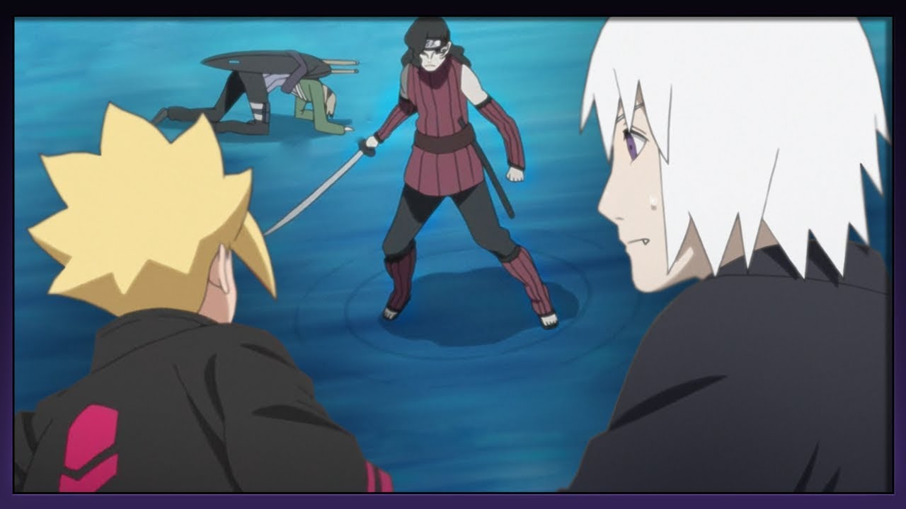 Boruto Mitsuki e Kagura VS Shizuma, Filho do Kizame. Legendado PT 🇧#