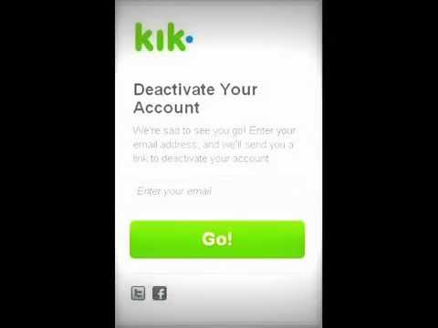 how to remove kik account
