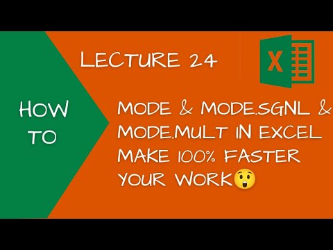 MODE & MODE.SGNL & MODE.MULT in excel make 100% faster Your Work | Excel Tricks😲 interview question