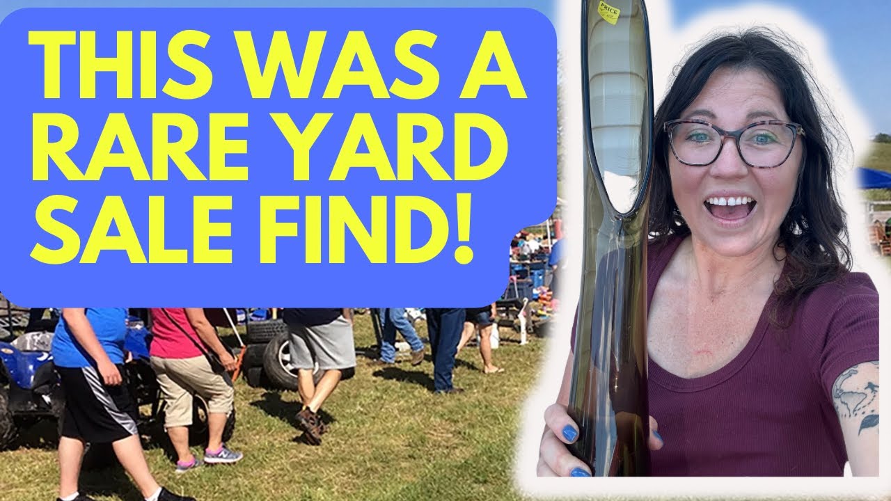 Thrift with me on the 400 mile yard sale! I found a rare MCM item ...