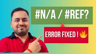 VLOOKUP Errors Excel Explained (Hindi) + Xlookup