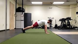 Front plank on hands
