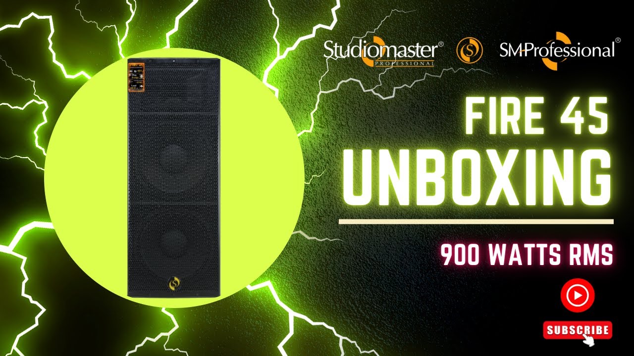 SM Professional New top FIRE 45 UNBOXING 900 watts RMS 