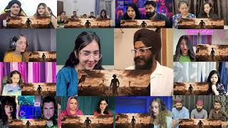 Kalki 2898 Ad Intro Scene Reaction Mashup Prabhas Amitabh B Deepika Only Reactions