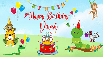 Happy Birthday Dinesh Image Wishes Kids Video Animation