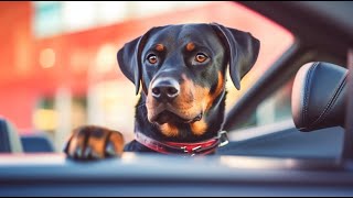 Rottweiler and Bikejoring Exercising with Your Dog