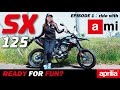 【モトブログ/バイク女子】aprilia SX125 試乗インプレ
