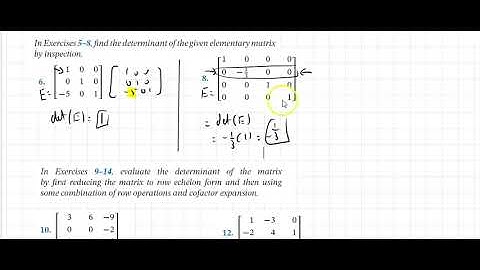2.2 Evaluating Determinants by Row Reduction