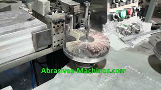 Mounted flap wheel making machine
