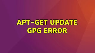 Ubuntu: apt-get update GPG error