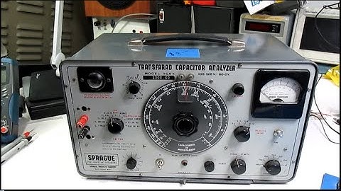 Spraque TCA-1 Capacitor Analyzer