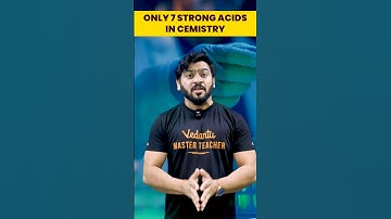 😱 ONLY 7 STRONG ACIDS IN CHEMISTRY🧪💧 #shorts