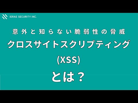 クロスサイト・スクリプティング(XSS)とは？【意外と知らない脆弱性の脅威】