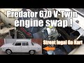 S3 E18 We put a 670 Predator V twin in our project car 1969 Renault 10
