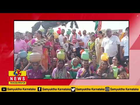 ಅವಳಿನಗರ ಕುಡಿಯುವ ನೀರಿನ ಸಮಸ್ಯೆ : ಖಾಲಿ ಕೊಡ ಹಿಡಿದು ಪ್ರತಿಭಟನೆ