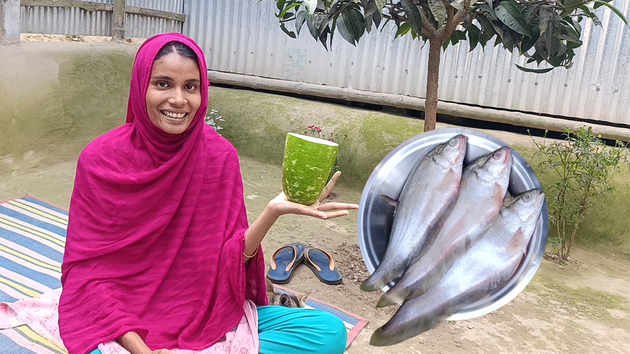 ৮ম সেহেরির জন্য অনেক স্বাদের নদীর ফইলা মাছ বেগুন দিয়ে অসাধারন রান্না সাথে গ্রামের চিত্র ও প্রকৃতি ।