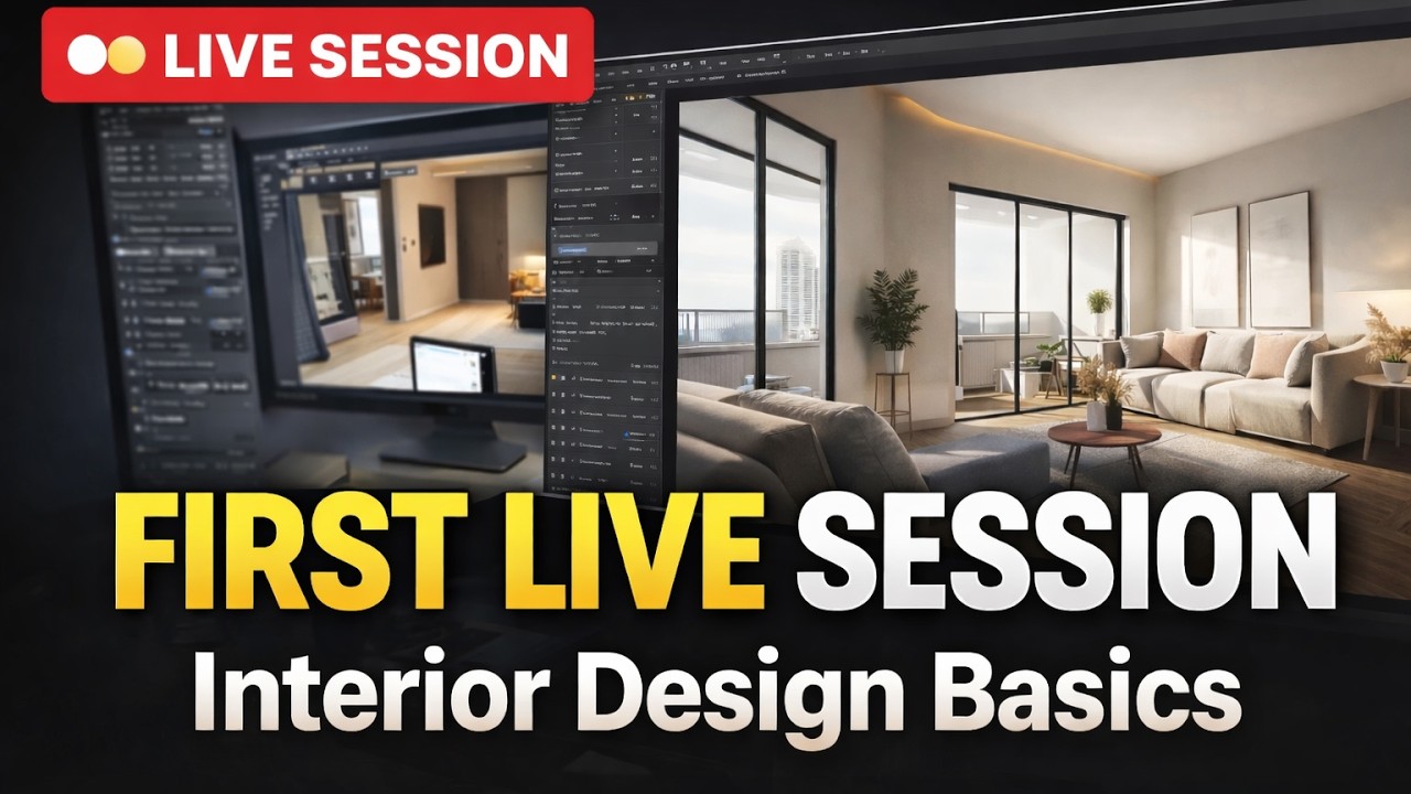 First Live Session with Aximo Creatives | Interior Design Learning ...
