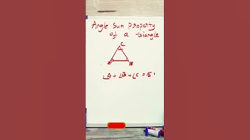 angle sum property of a triangle