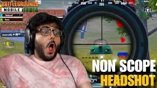 IMPOSSIBLE NON-SCOPE HEADSHOT @CarryMinati Playing BGMI Crazy Gameplay Ever