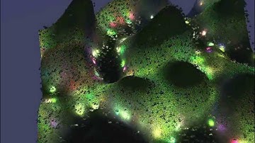 Deferred Rendering Engine with 500 point lights.