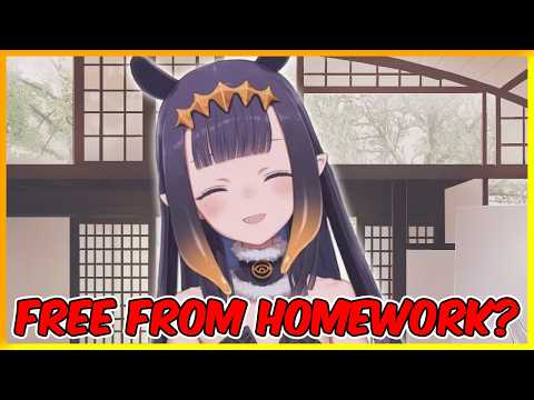 Ina and her homework situation 【Hololive / Ninomae Ina'nis】